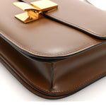 Box Calfskin Medium Classic Box Flap Bag Camel