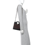 Patent Calfskin Quilted Mini 31 Shopping Bag Burgundy Black