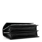 Calfskin Crocodile Embossed Medium Monogram Sunset Black