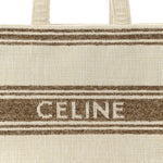 Jacquard Striped Large Cabas Thais Tobacco Tan