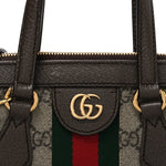 GG Supreme Monogram Small Ophidia Tote Bag Brown