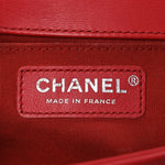 Lambskin Quilted Medium Boy Flap Red