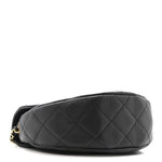 Caviar Quilted Small Messenger Flap Black