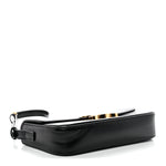 Shiny Calfskin Triomphe Shoulder Bag Black