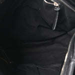 Chevre Silver Metallic Edge Hardware City Black