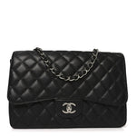 Caviar Quilted Jumbo Single Flap Black