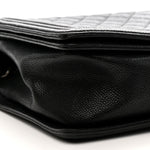 Caviar Quilted New Medium Boy Flap Black