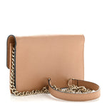 Dollar Calfskin Interlocking G Chain Wallet Camelia