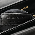 Calfskin Y Quilted Monogram Toy Loulou Crossbody Bag Black