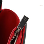 Suede Glitter Calfskin Embellished Paloma Clutch Black