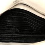 Soft Calfskin Impunture Diagramme Medium Chain Flap Shoulder Bag White