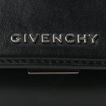 Calfskin Mini Pandora Box Logo Strap Crossbody Bag Black