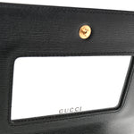Textured Calfskin Script Logo Wallet On Chain Black