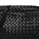 Nappa Intrecciato Crossbody Messenger Black