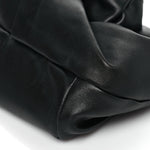 Lambskin Rose Clutch Black