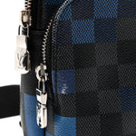Damier Graphite Pixel Avenue Sling Backpack Blue