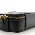 Caviar Quilted Mini Boy Clutch With Chain Black