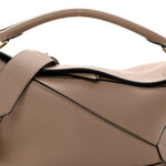 Calfskin Medium Puzzle Bag Sand