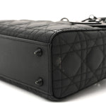 Ultra Matte Calfskin Cannage Small My ABCDior Lady Dior Black