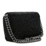 The Rhinestone J Marc Mini Shoulder Bag Black