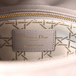 Lambskin Cannage Small Lady Dior Grey