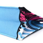 Canvas Embroidered Large Jungle Pop Book Tote Blue Multicolor