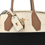 Taurillon City Steamer MM Creme Beige Black
