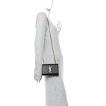 Grain De Poudre Small Monogram Kate Satchel Black