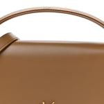 Box Calfskin Voltaire Top Handle Crossbody Bag Dark Cork