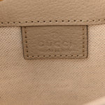 GG Supreme Monogram Textured Calfskin Web Mini Ophidia Bucket Bag Beige Ebony Mystic White Oatmeal