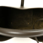 Shiny Calfskin Le 37 Bucket Bag Deep Musk