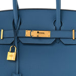 Togo Birkin 30 Bleu Azur