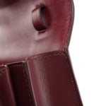Box Calfskin Teen Classic Box Flap Bag Burgundy