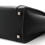 Drummed Calfskin Micro Luggage Black