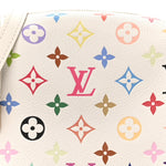 LV x TM Cowhide Monogram Multicolor Side Trunk MM White