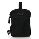 Nylon Logo Explorer Crossbody Messenger Bag Black
