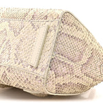 Snakeskin Mini Lock Antigona Shoulder Bag Dusty Gold