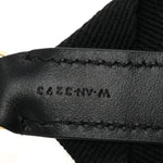 Jacquard Wool Logo Short Strap Black Beige