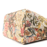 GG Supreme Monogram Water Flora Web Large Ophidia Tote Beige White Multicolor