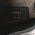 Vitello Liberty F is Fendi Bi-Color FF 1974 Embossed Mini Mon Tresor Bucket Bag Maya Black