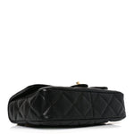 Lambskin Quilted Large CC Funky Town Flap Black