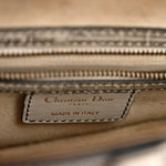 Calfskin Newspaper Printed Saddle Bag Black White