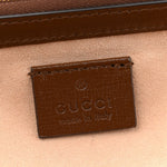 GG Supreme Monogram Mini Clasp Bag Beige Brown