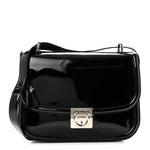 Patent Jody Shoulder Bag Black