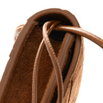 Suede Intrecciato Andiamo Pouch On Strap Amber