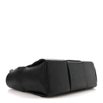 Grained Calfskin Maxi Intrecciato Mini Arco Tote Black