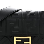 Nappa FF 1974 Embossed Baguette Black