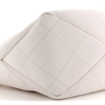 Caviar Quilted Hobo White