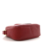 Sakai Be Green Calfskin Diagonal Stitched Small Blondie Shoulder Bag Rosso