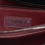 Caviar Chevron Quilted Small Coco Handle Flap So Black